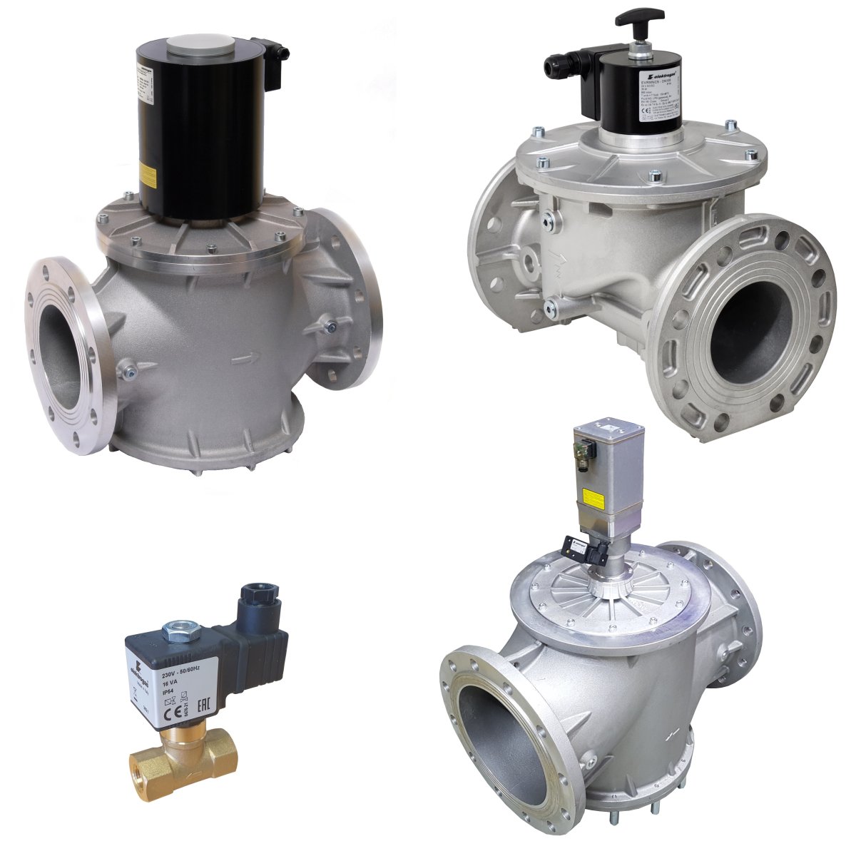 Natural Gas, Biogas, LPG + Coke Oven Gas solenoid + motor actuated valves, EN161 + ATEX for LPG power burners, atmospheric gas boilers, industrial kilns and other gas appliances.